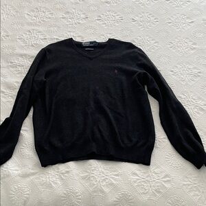 Polo Ralph Lauren Black V-Neck Sweater